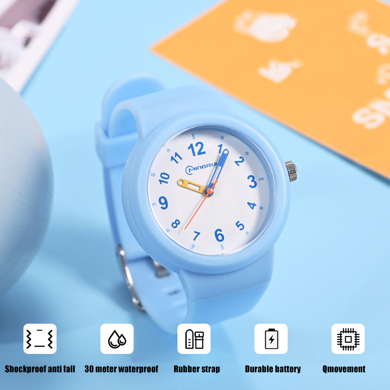 Jam tangan anak-anak jam tangan kuarsa siswa modis anak laki-laki dan perempuan tahan air olahraga santai Reloj CA03
