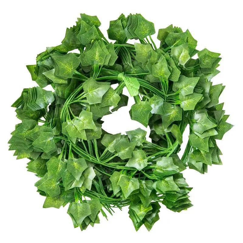Plantas verdes falsas, decoraciones artificiales para bodas, fiestas de ratán, decoraciones para el hogar, enredaderas trepadoras