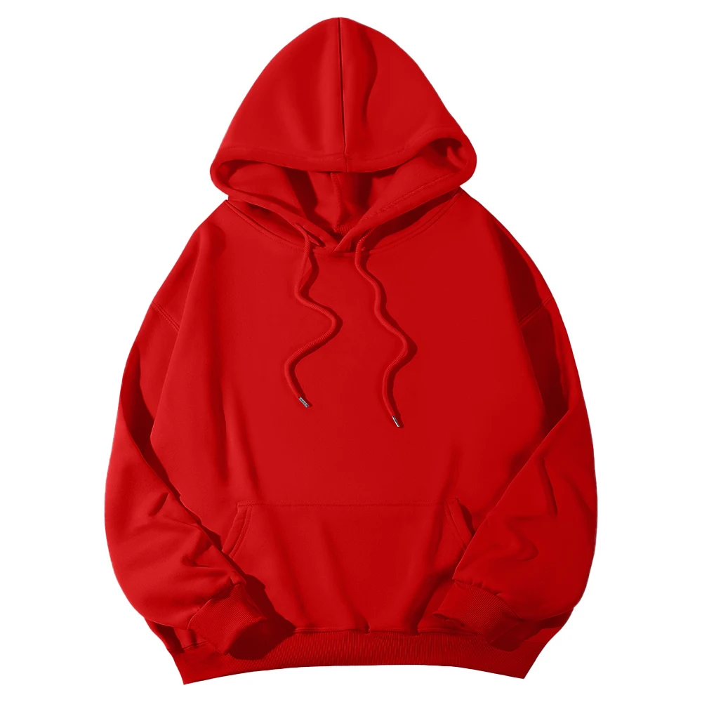 Autumn Winter Fleece Hoodies Fashion Casual Sweatshirts Men Women Harajuku Warm Oversized Pullovers 11 Colors Hip Hop Streetwear