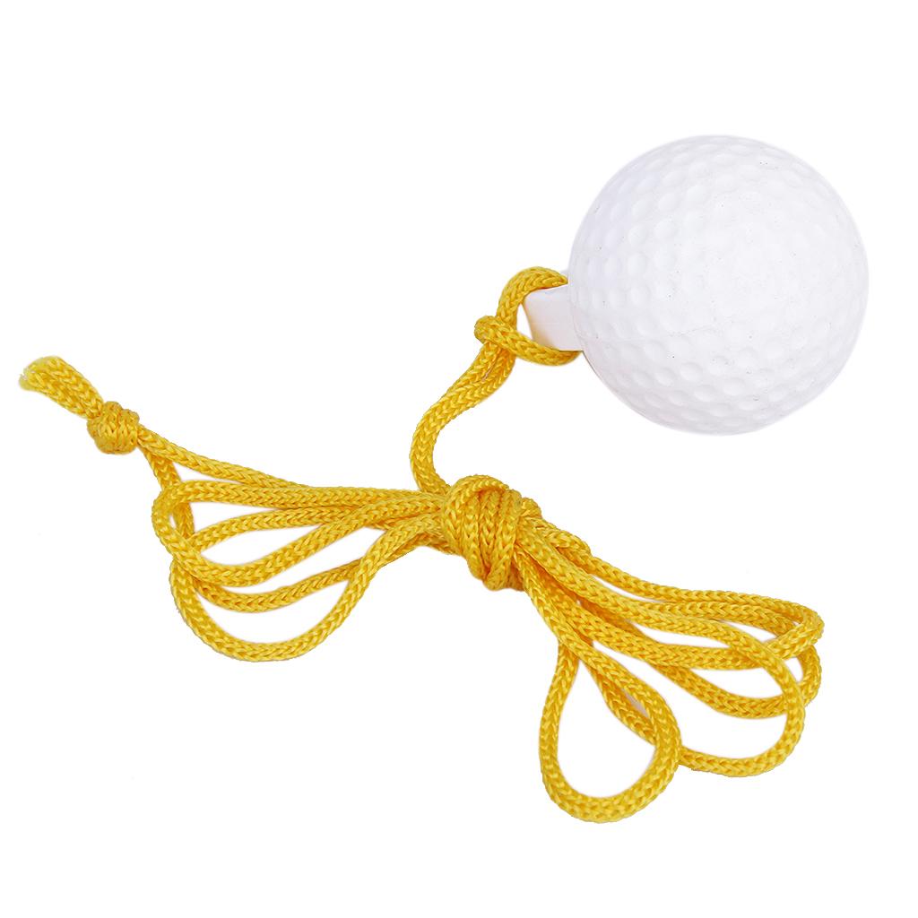 Bola de prática de golfe e cordão de corda, acessório de auxílio para treinamento de balanço