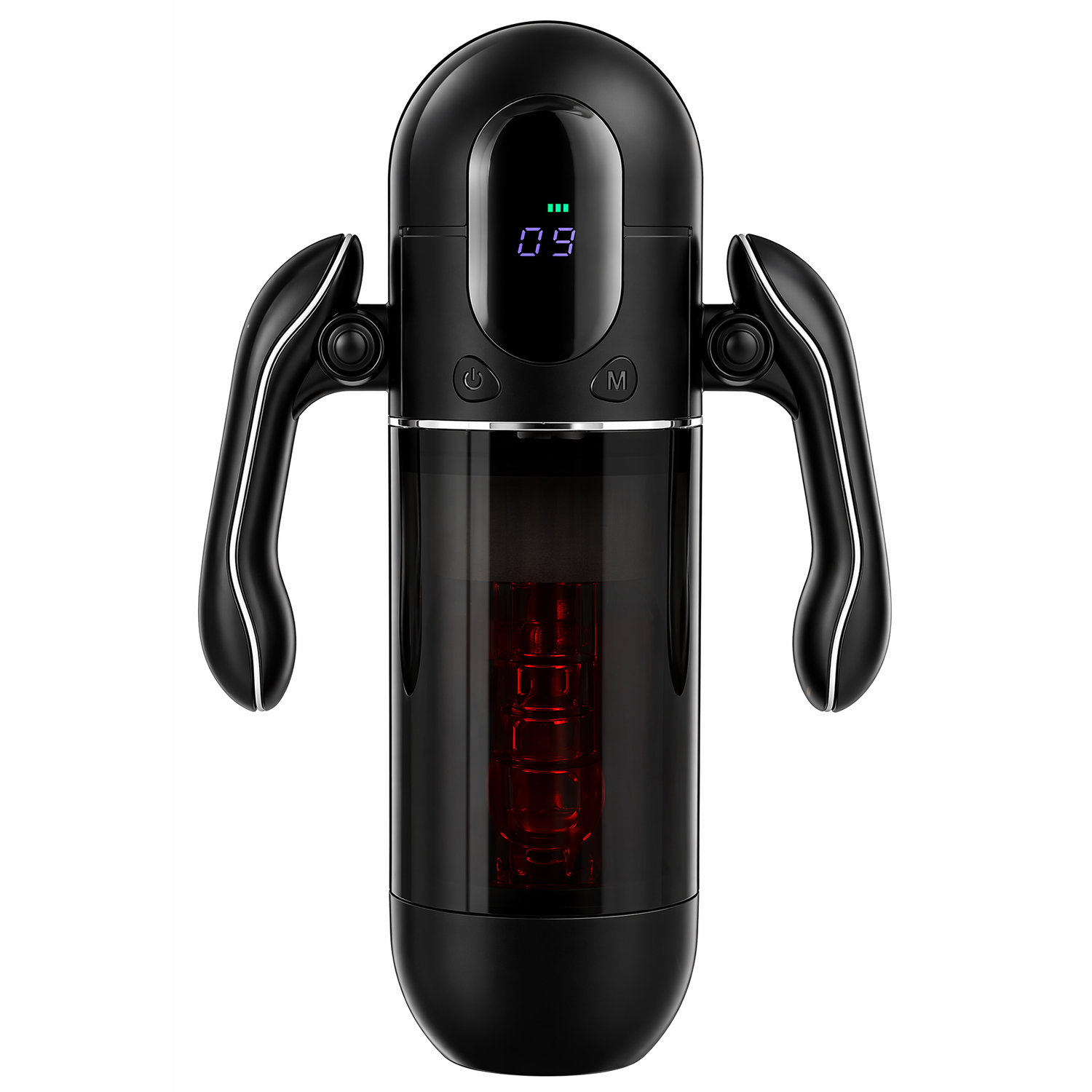 Automatyczny masturbator 3D z czerwonym teksturowanym wzorem, pompa do penisa, wibracje, teleskopowy masturbator męski, wibrator męski, maszyna do blowjoba, wyświetlacz LCD z uchwytem, urządzenie do ćwiczeń penisa dla mężczyzn, zabawki erotyczne.