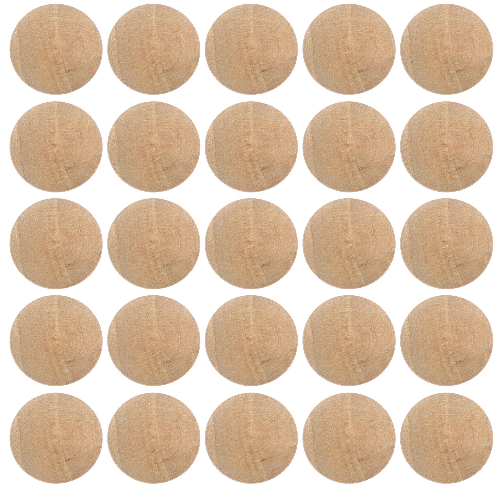 100Pcs Stair Wood Button Hole Plugs Furniture Cabinet Cover Snap-in Replacement Decorative Hardwood Plug Accessories