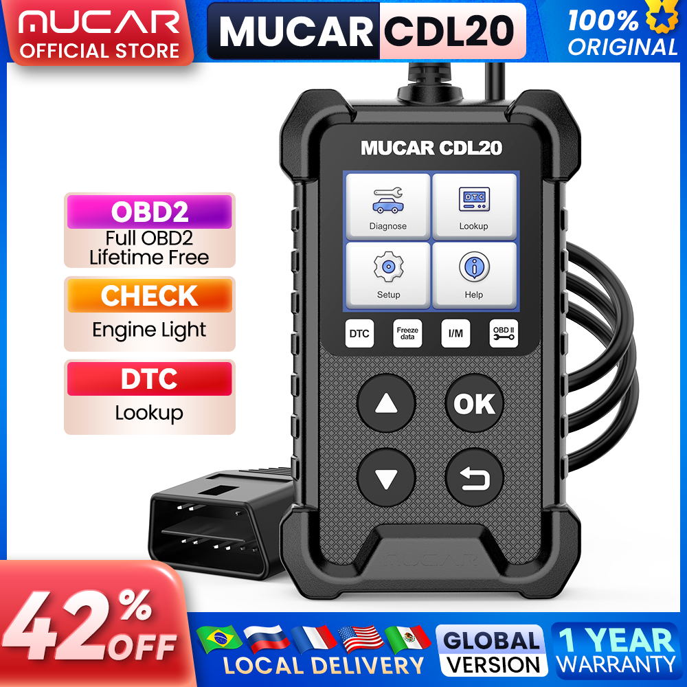 Mucar Cdl20 Obd2 Scanner Auto Scan Tools Automotivo Auto Code Lezer Automatische Scanner Check Engine Pk Elm327 Levenslang Gratis