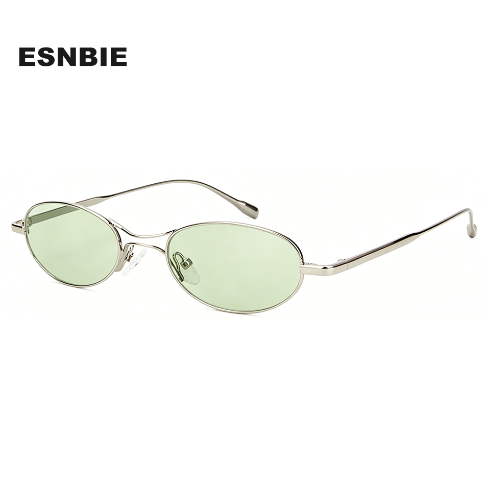 Ins Trendy 90S Style Oval Sunglasses For Women Men Alloy Lentes De Sol Uv400 Sun Glasses Female Eyewear Lunette Soleil Femme