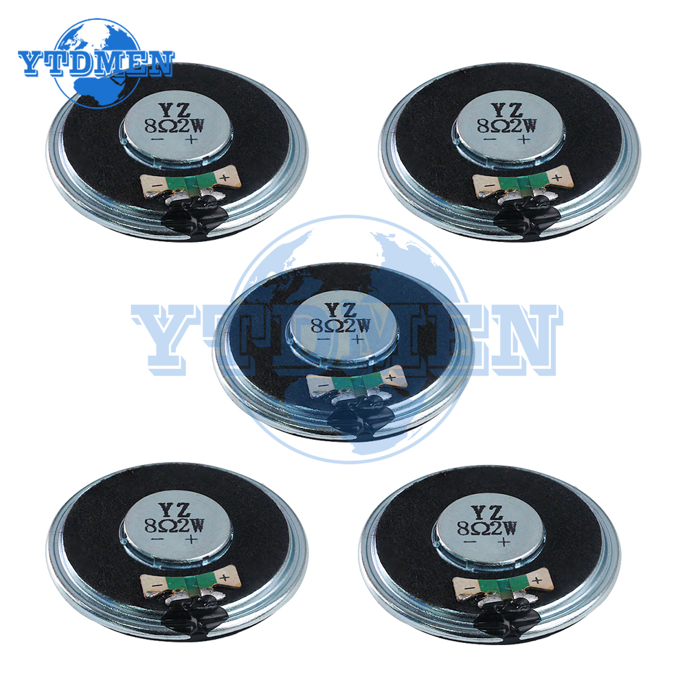 5/10 Uds 2W 8ohm altavoz 40MM de diámetro altavoz de bocina ultrafino 2 vatios 8 Ohm Kit de altavoces para Arduino