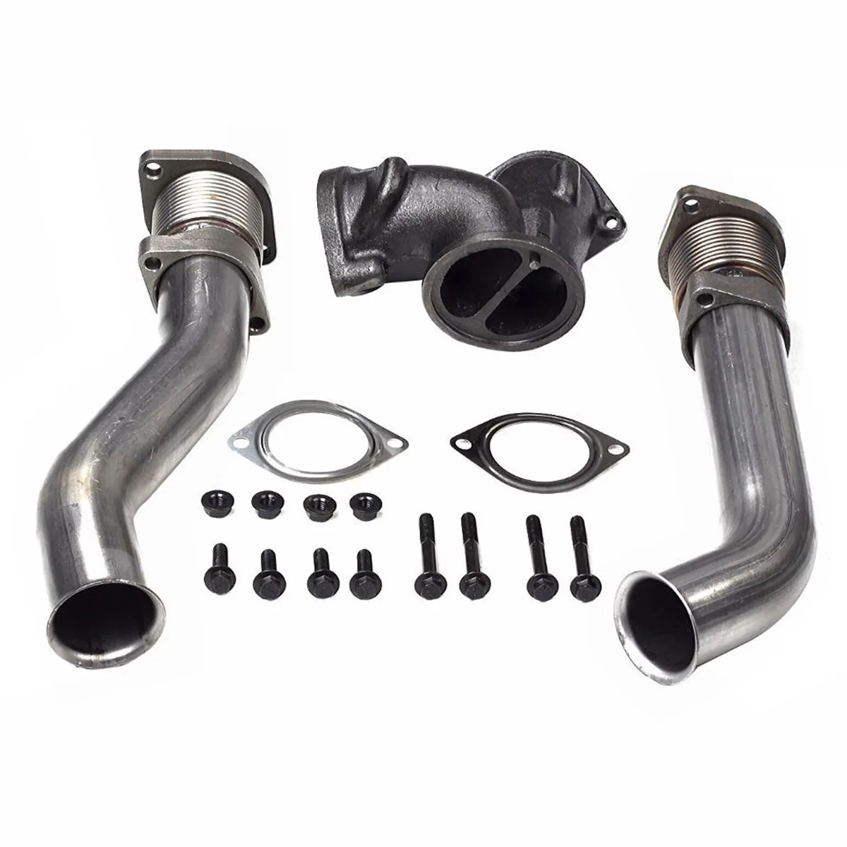Zestaw rur wydechowych Turbo Diesel / zestaw złączy i uszczelek Y do 7.3L Ford Powerstroke 1999.5-2003