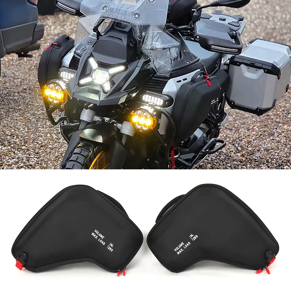 R1300GS приключенческие аксессуары для мотоциклов, обтекатель, левый и правый, сумки на капот радиатора, водонепроницаемые для BMW R 1300 GS ADV R1300GSA 2024-