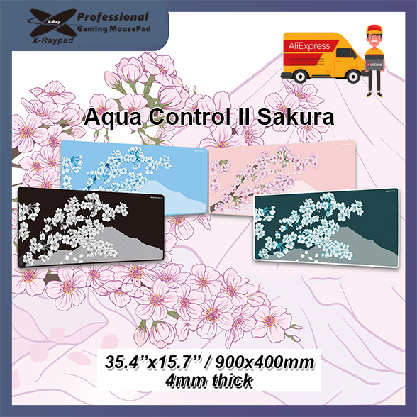 900x400x4mm X-Raypad Aqua Control 2 Sakura Gaming-Mauspads