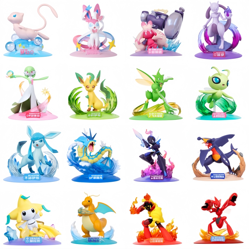 Mehrere Stil FUNISM Echte Pokemon Figuren Gengar Mewtwo Sylveon Figur Anime Modell Tasche Monster Spielzeug Sammeln Geschenke