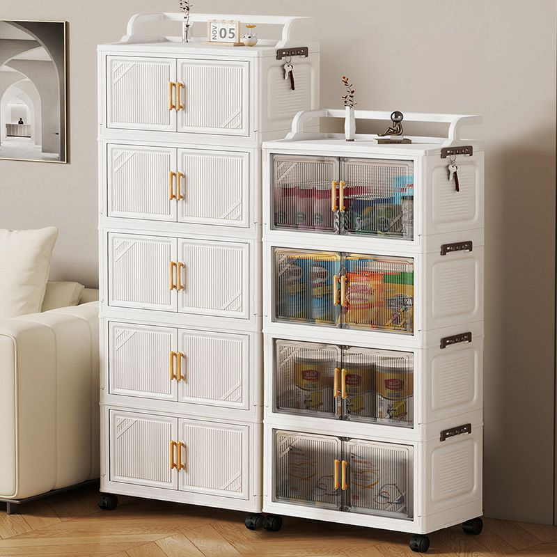 Armario de Almacenamiento Plegable Multicapa para Casa de Alquiler, Organizador de Snacks para Niños, Caja de Almacenamiento de Artículos Desordenados para Dormitorio, Estante Utilitario para el Hogar