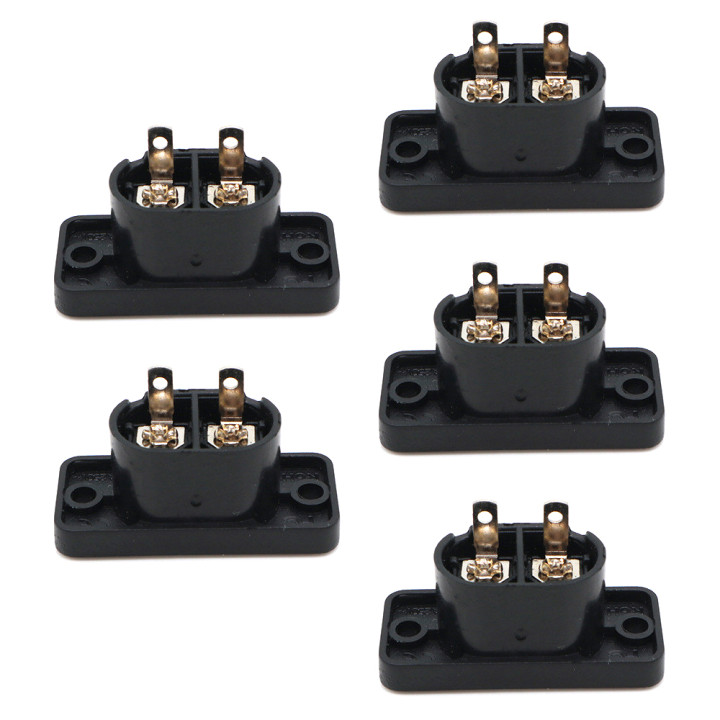 5PC C8 Presa di corrente maschio Spina femmina Presa di corrente Connettore elettrico incorporato AC 2.5A 250V Presa a forma di 8 35mm * 15mm