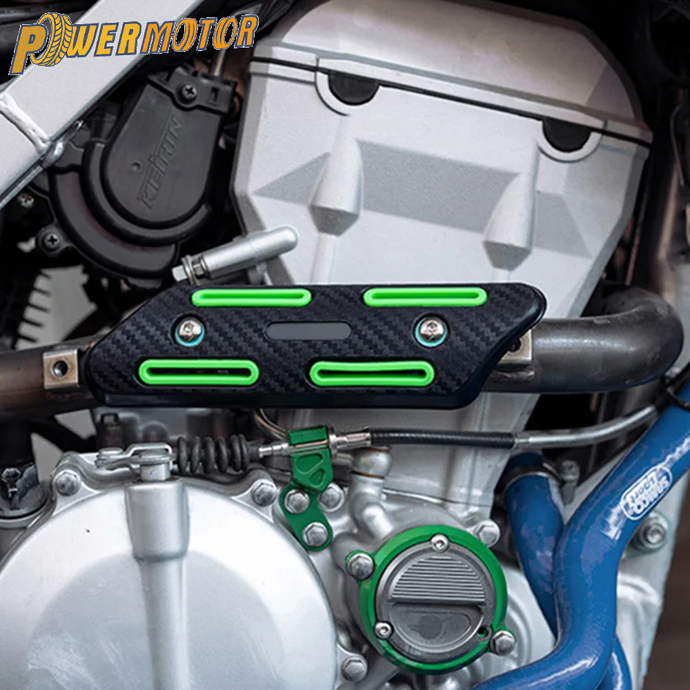 Motorrad Auspuff Hitzeschild PPS Kunststoff Schutz Schalldämpfer Rohr Abdeckung Schutz Für KTM Honda Yamaha Kawasaki Universal Motocross
