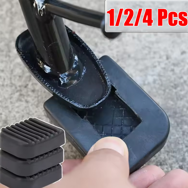 1/2/4 Peças Almofada de Apoio para os Pés de Motocicleta, Almofada de Borracha Macia para Placa de Base de Scooter, Almofadas Antiderrapantes, Extensão de Suporte de Base para Motocicleta