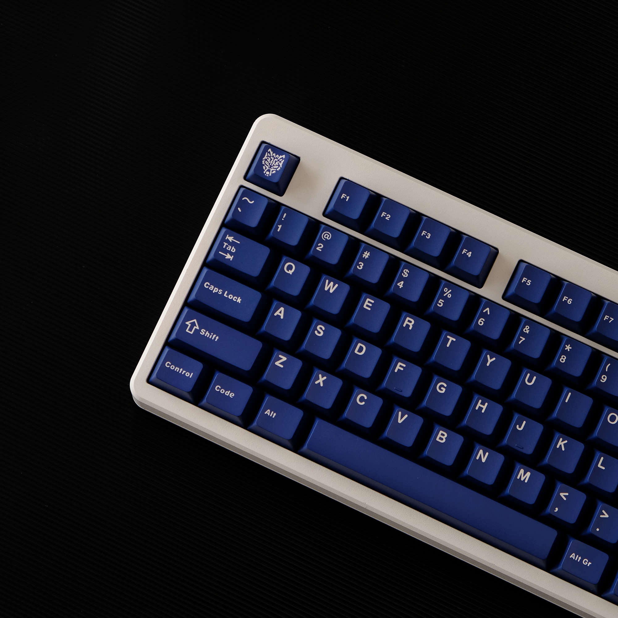 114 Tombol Biru Tua Double Shot PBT Keycaps Keyboard Kustom Keycaps Profil Ceri untuk Cherry MX Switches Keyboard Mekanis