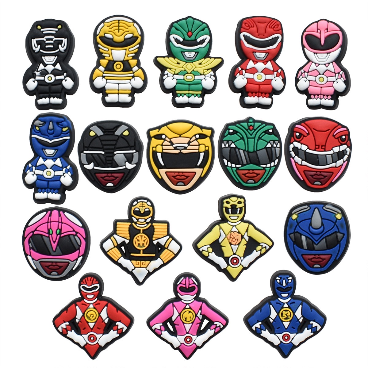 17-100 Stück Cartoon-Animations-Team Schuh-Charms aus PVC, DIY Schuhdekoration, Sandalen-Accessoires, Schnallen für Kinder und Männer, Partygeschenke