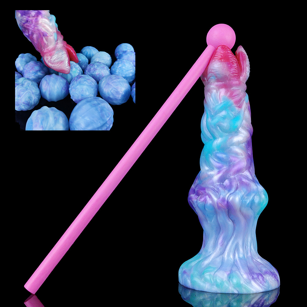 YOCY แฟนตาซี Ovipositor Dildo-Pandora Hand-Push วางไข่ของเล่นกระตุ้นซิลิโคนเพศของเล่นสําหรับช่องคลอด Butt Plug