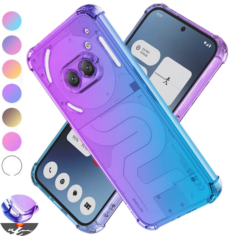 Funda de TPU con gradiente a prueba de golpes de cuatro esquinas para nada teléfono 3a 2a (2A) Plus 2 1 funda protectora Fundas Coque Capa