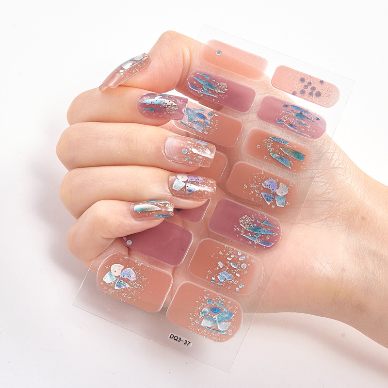 Nagelstickers Mode Nagellak Zelfklevende Manicure Decoracion Nagelstrips Nagel Sticker Set Nagel Accesoires