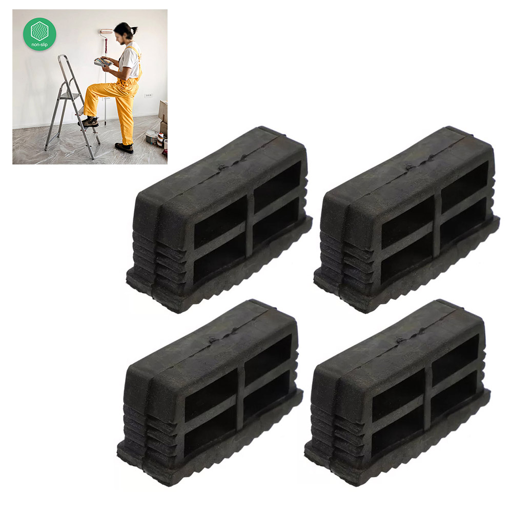 4 Uds. Escalera de goma plegable antideslizante, almohadillas para pies, cubiertas para pies para escaleras del hogar, escalera de paso plegable, suelo antideslizante