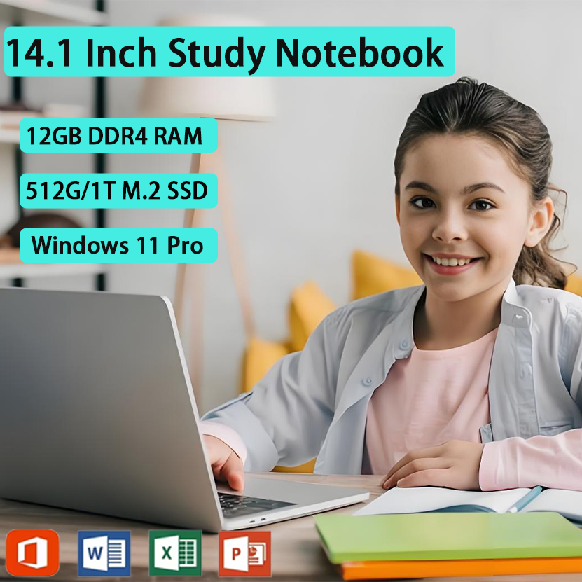 Laptop de oficina completamente nuevo con Intel Core i7-8650U, Windows 11 Pro, 12GB de RAM, SSD de 1TB/2TB, pantalla 4K HD, ideal para estudio, trabajo y uso general.