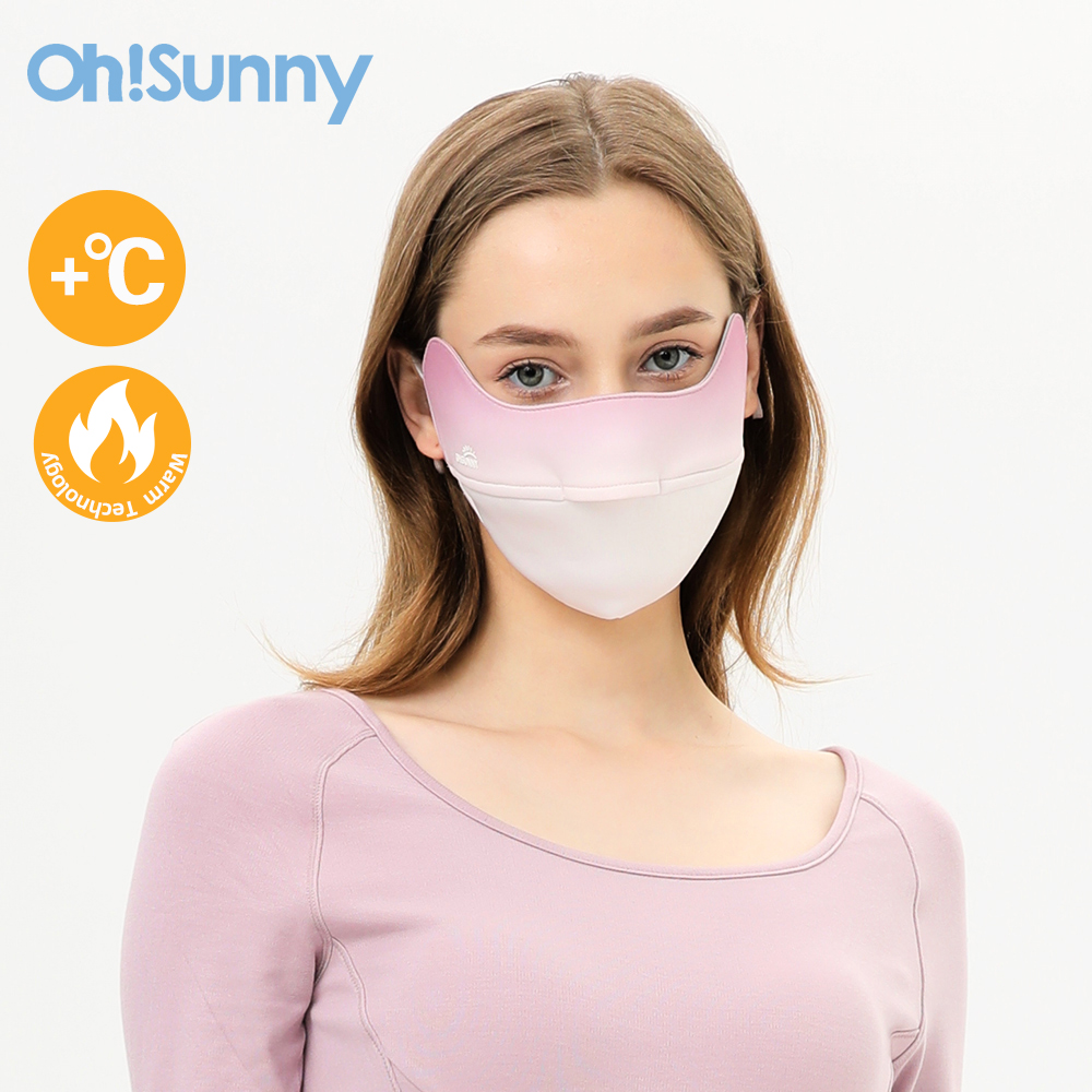 Ohsunny ผู้หญิงฤดูหนาว Windproof ฝุ่นเก็บ Warm Mask Sun ล้างทำความสะอาดได้3D เปิดจมูก Breathable ขี่จักรยาน Facemask