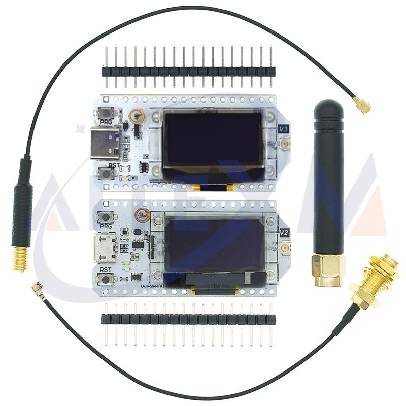 WiFi LoRa V3/V2 SX1276 SX1278 ESP32 Development Board 928 MHz/915 MHz/433 MHz Bluetooth WIFI Kit 32 0,96 inch blauw OLED-display