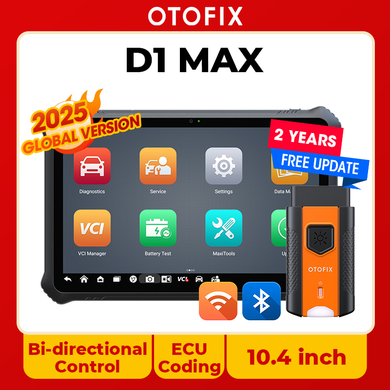 Автомобильный диагностический сканер OTOFIX D1 Max, двунаправленный сканер, кодирование ECU, DoIP и CANFD, 2 года обновления, модернизация D1 PRO