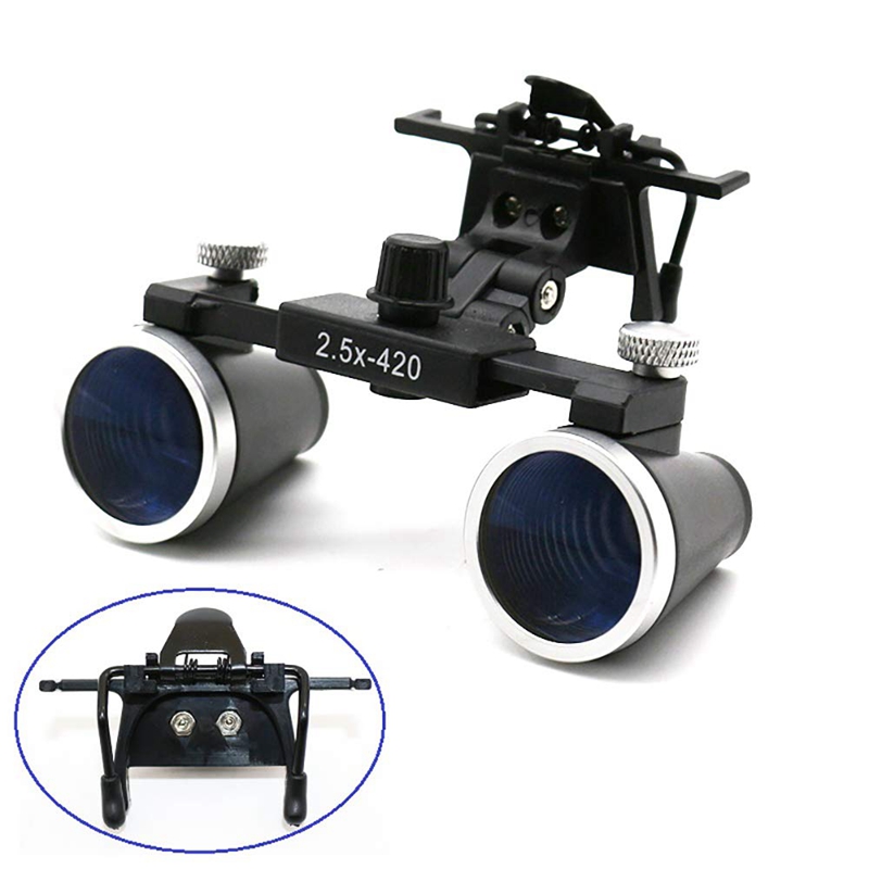 Lenti d'Ingrandimento Binoculari 2.5X 3.5X, Occhiali Ingrandenti con Clip, Lenti Ottiche Professionali