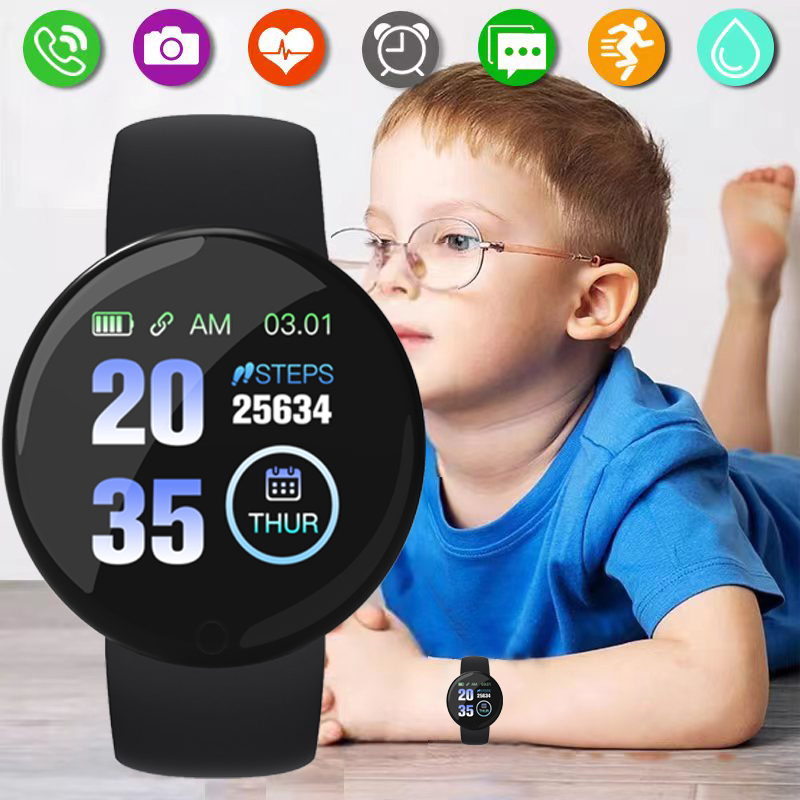 Relógio conectado crianças relógio inteligente rastreador de fitness esporte pulseira monitor freqüência cardíaca pulseira sangue criança menino menina relógios