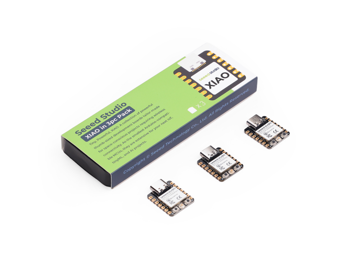 3 szt. XIAO ESP32C3 Mini płytka rozwojowa ESP32 C3 Moduł Dev WiFi BlE5.0 RISC-V dla Arduino IDE, MicroPython, CircuitPython