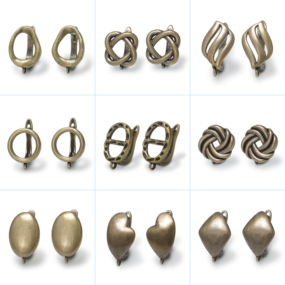 Grandes boucles d'oreilles en bronze antique, 1 paire, fermoirs à crochet en laiton métallique, crochets de fil d'oreille, bijoux, fournitures de bricolage, accessoires exécutifs
