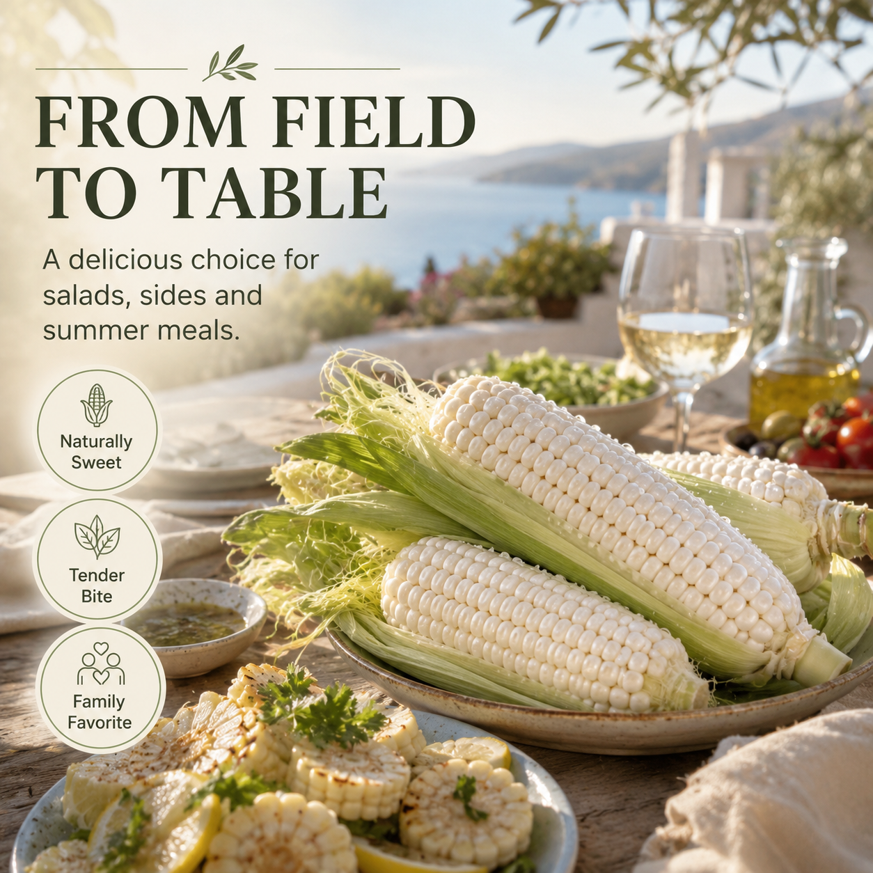 Maíz de alta calidad galardonado con premios, cultivado en tierra negra de alta latitud, práctico paquete familiar listo para comer. Varios sabores disponibles, sin aditivos ni OMG, granos suaves y jugosos llenos de auténtica dulzura natural.