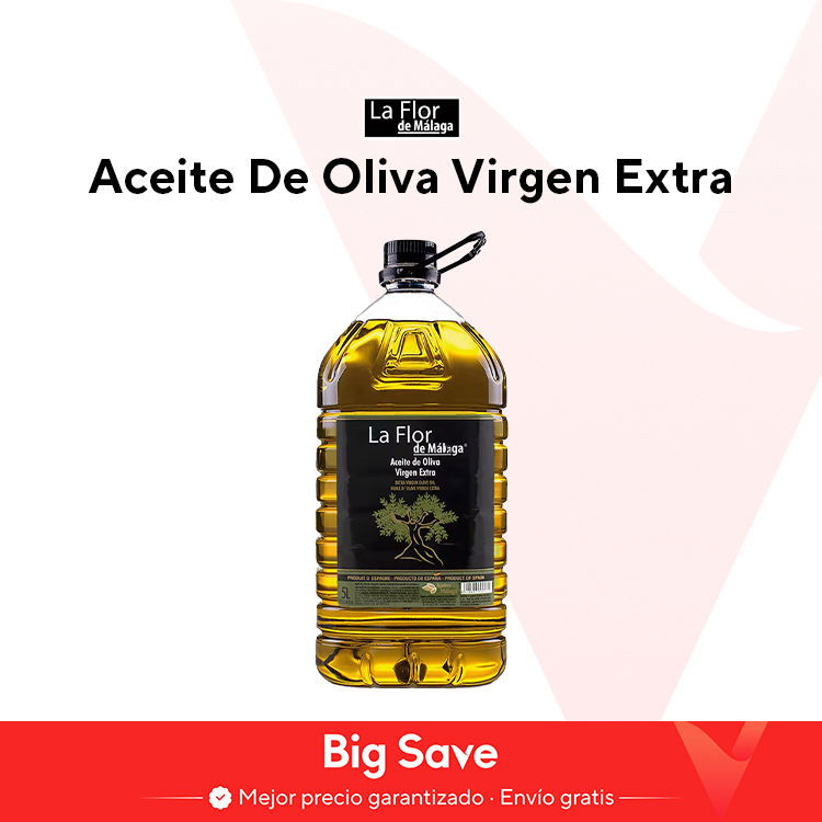 Aceite de oliva virgen extra flor de Malaga 5 litros garantizado recién enlatado