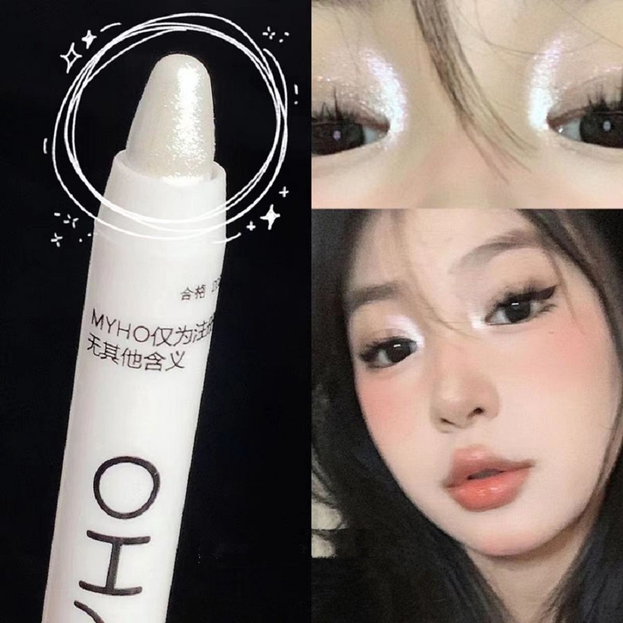 Monocromático Iluminamento Destaque Pen, Silkworm Deitado, Flash Eye Shadow Pen