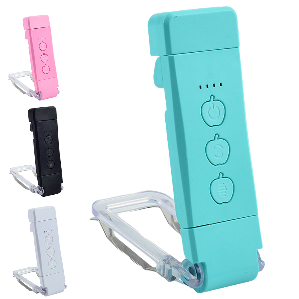 Luz de libro Brillo ajustable para protección ocular Clip LED recargable por USB Luz de marcapáginas portátil para leer en el coche en la cama