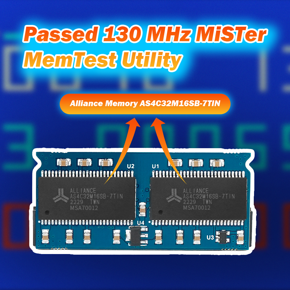 RetroScaler MisTer SDRAM 32MB(v2.2)/128MB(v3.0) Handmatig lassen Extra slank bord voor MisTer FPGA DE10-Nano
