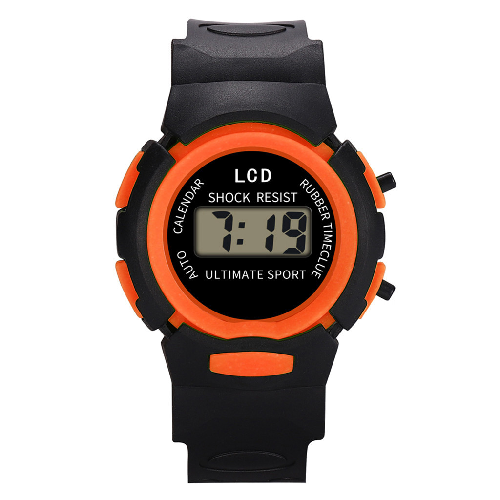 Crianças meninas analógico digital esporte led eletrônico relógio de pulso à prova dwaterproof água novo