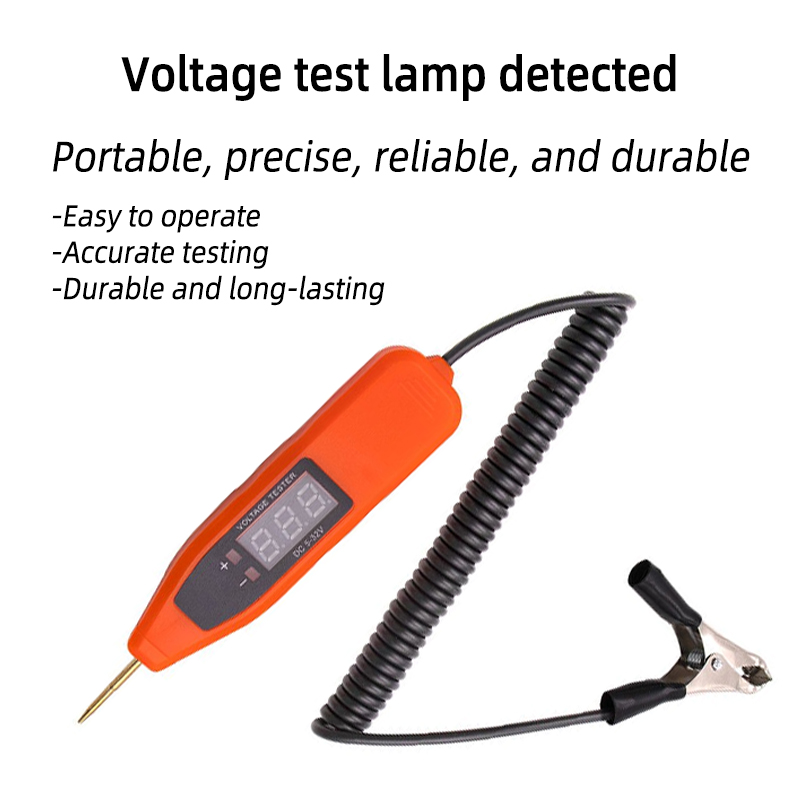 Pluma de luz de prueba para coche, detección de línea y verificación de energía, pantalla Digital multifuncional, mantenimiento específico de electricista, 1 ud.
