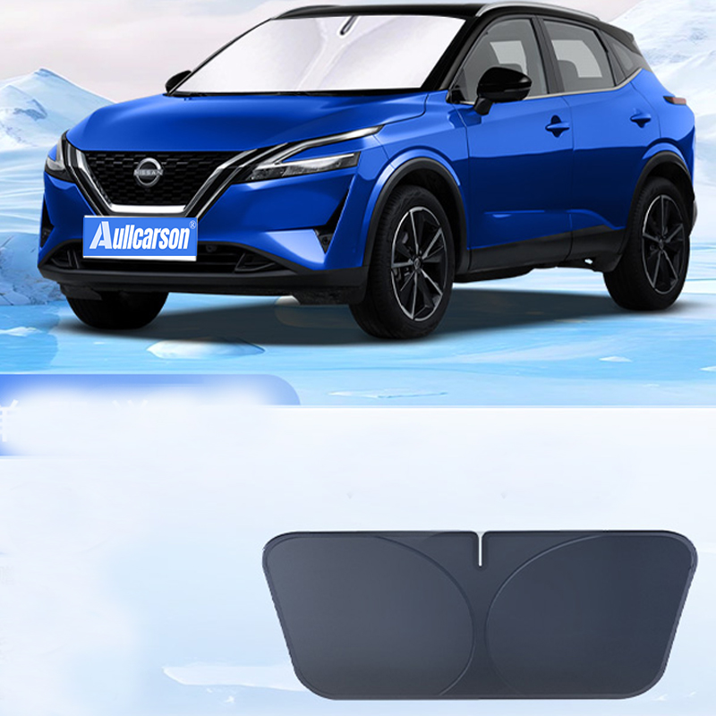 Para Nissan Qashqai J12 parabrisas de coche parasol bloques Reflector de rayos ventana visera cubierta protectora sombrilla plegable 1 pieza