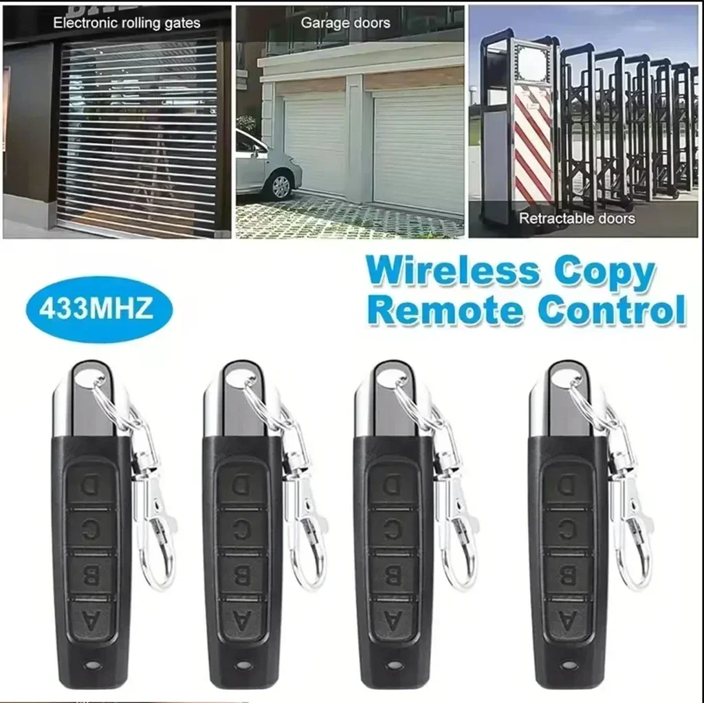 1/50 Uds 433mhz duplicador de Control remoto llave remota Universal copia clon reemplazo llavero para puerta de garaje 433,92 Mhz transmisor