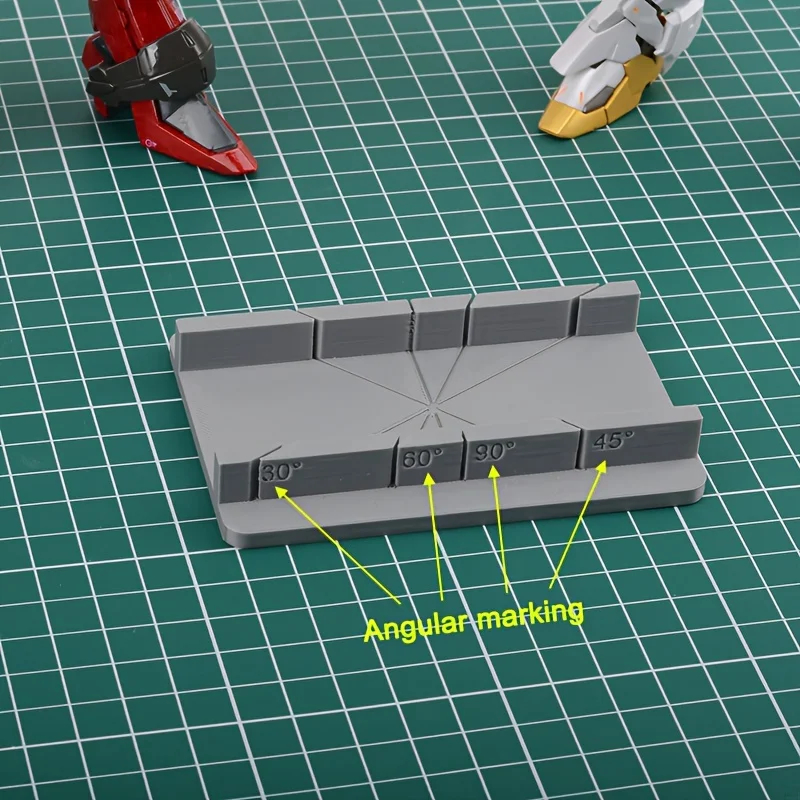 1-teiliges Modell Winkelschneidhilfe – präzises Mehrwinkelschneiden (30 ° , 45 ° , 60 ° , 90 ° ) für DIY-Projekte