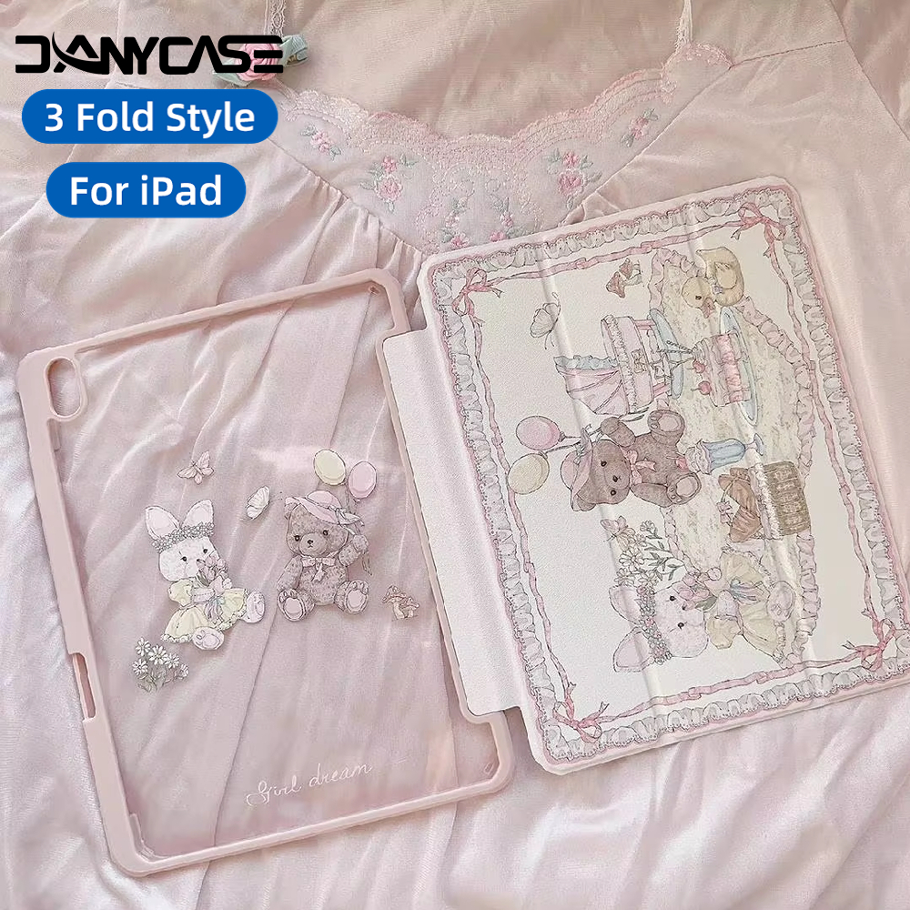 Etui na iPad Air 11 cali 2025 iPad 10. generacji 11. generacji A16 9. generacji iPad Pro 11 4 5 10.9 cala 12.9 M2 M3 M4 z uchwytem na ołówek