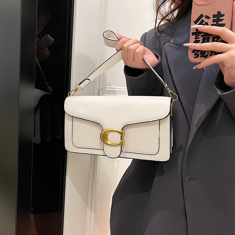 Nuevo Bolso Niche para Mujer, Textura Premium, Color Sólido, Simple y Versátil, Bolso Cuadrado Pequeño, Bolso de Hombro Multicompartimento para Viajes Diarios