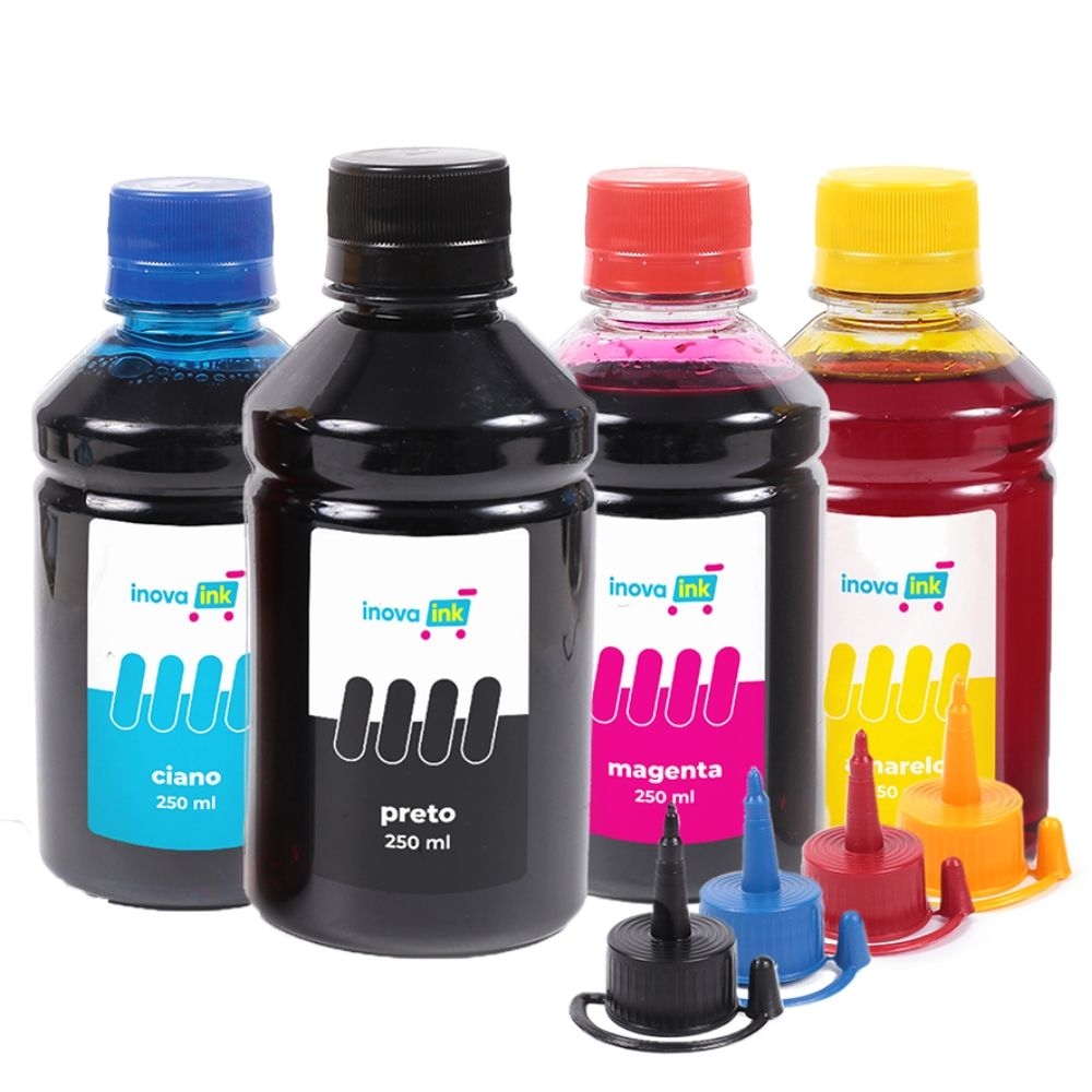 Kit 4 Paints Compatible Printer G4110 250ml Inova Ink