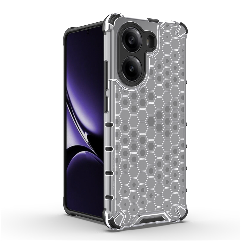 Custodia antiurto per Xiaomi Poco X7 Pro Anti-detonazione Armatura a nido d'ape Custodia posteriore trasparente per Poco X7 Pro Custodia per Poco X7 Pro 5G