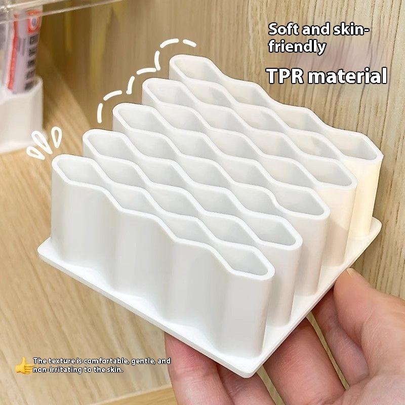 Organizador de Escritorio para Bolígrafos, Pinceles, Pinturas, Suministros de Arte, Papelería, Soporte Ondulado para Pinceles