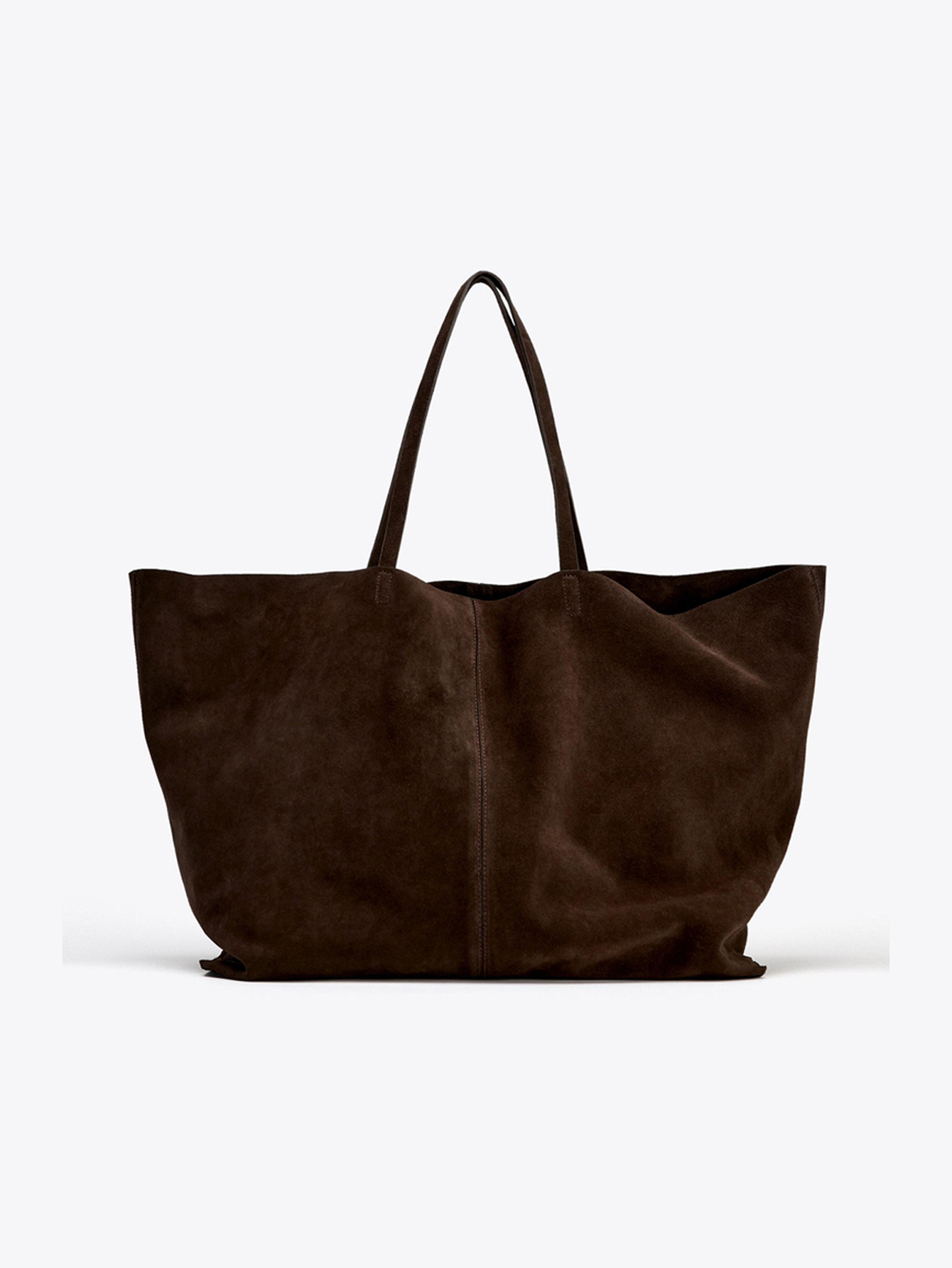 Sac à bandoulière simple pour femme, sac à main en peau de vache, sac de shopping de très grande capacité, sac fourre-tout à une épaule de couleur unie, un cadeau pour