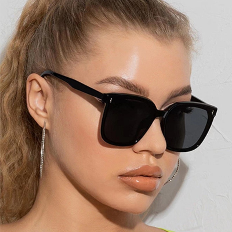 Nowy duże okulary przeciwsłoneczne dla kobiet moda kwadrat też okulary okulary damskie outdoorowa z daszkiem lustro dla mężczyzn