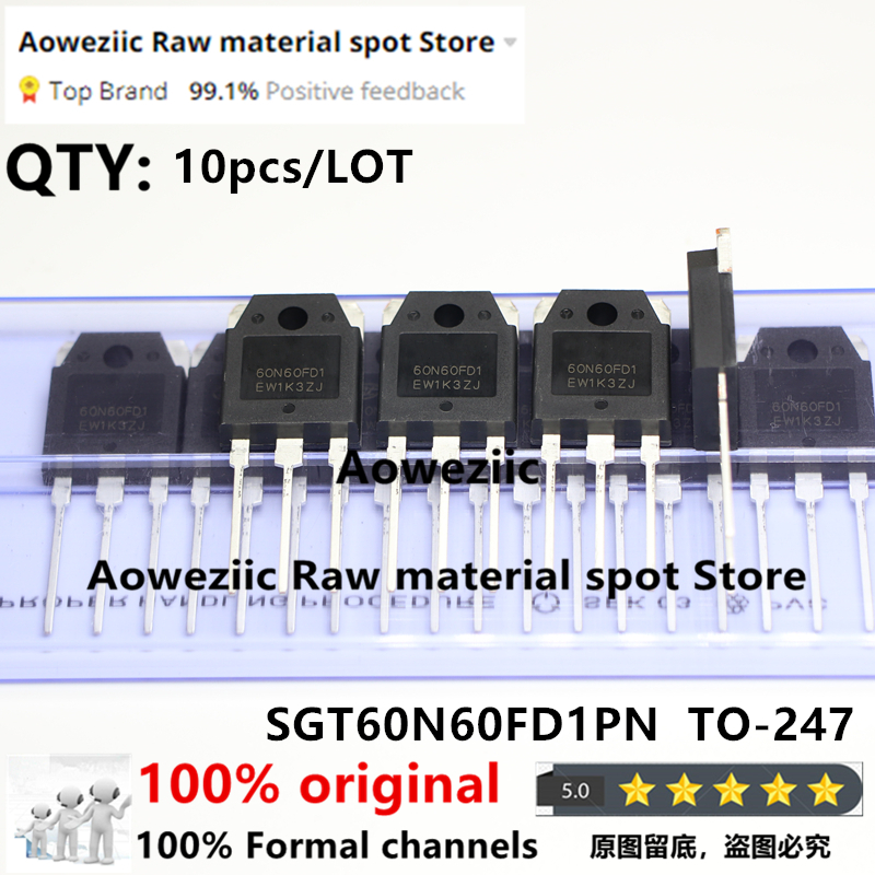 Aoweziic 2022 + 100% nouveau Tube IGBT Original SGT60N60FD1PN SGT60N60FD1 60N60FD1 TO-247 pour Machine à souder 60A 600V
