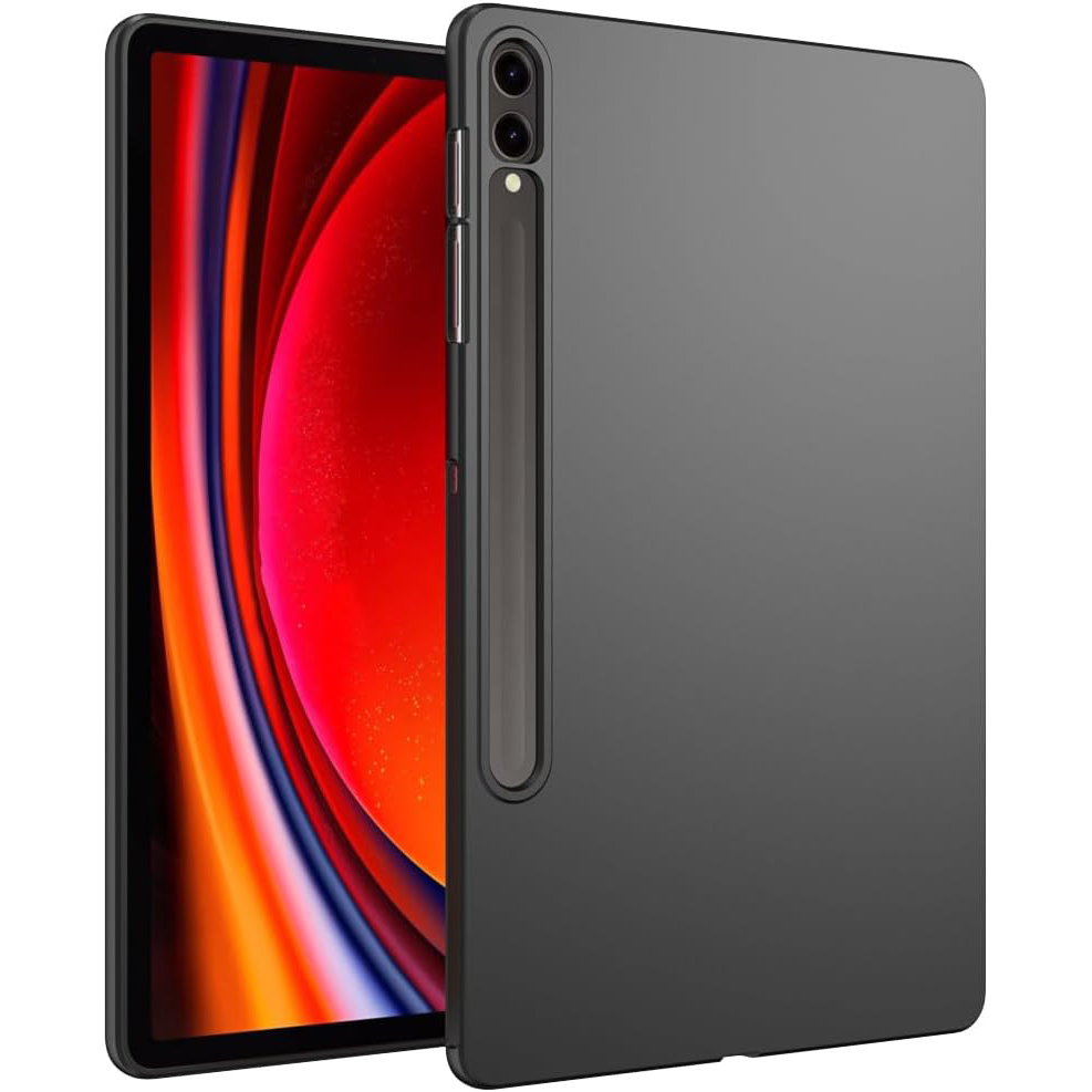 Мягкий чехол для Samsung Galaxy Tab S9 A9 2023 S7 FE S8 S9 Plus Ultra 12,4, гибкий силиконовый чехол из ТПУ, черный защитный чехол на заднюю панель